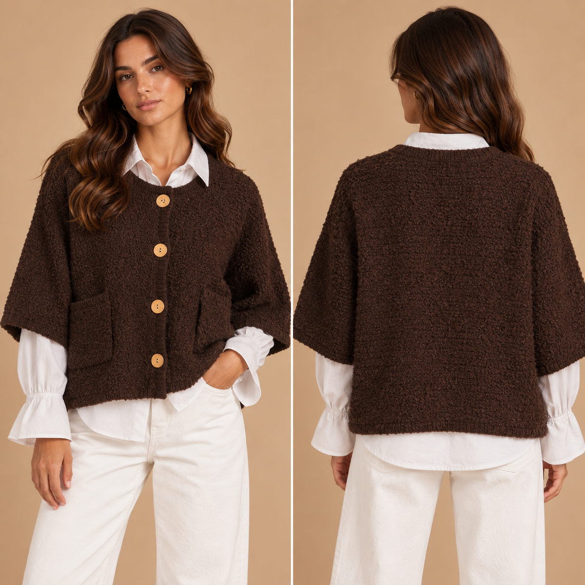 Cardigan oversize manica corta – Altamira Milano