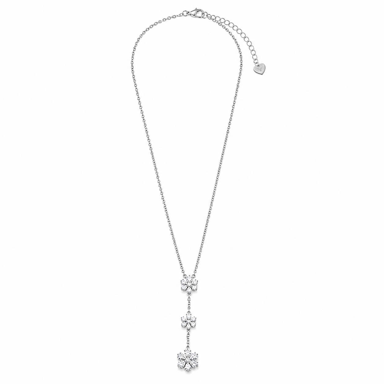 Collana Flowers con Zirconi Pendenti