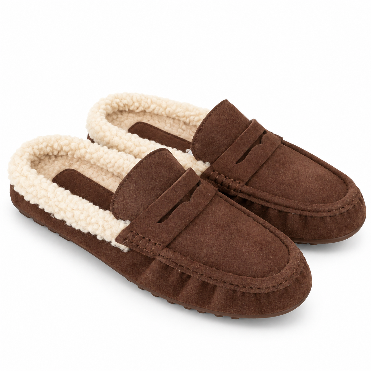 Ciabatta Mocassino Sabot con interno effetto shearling
