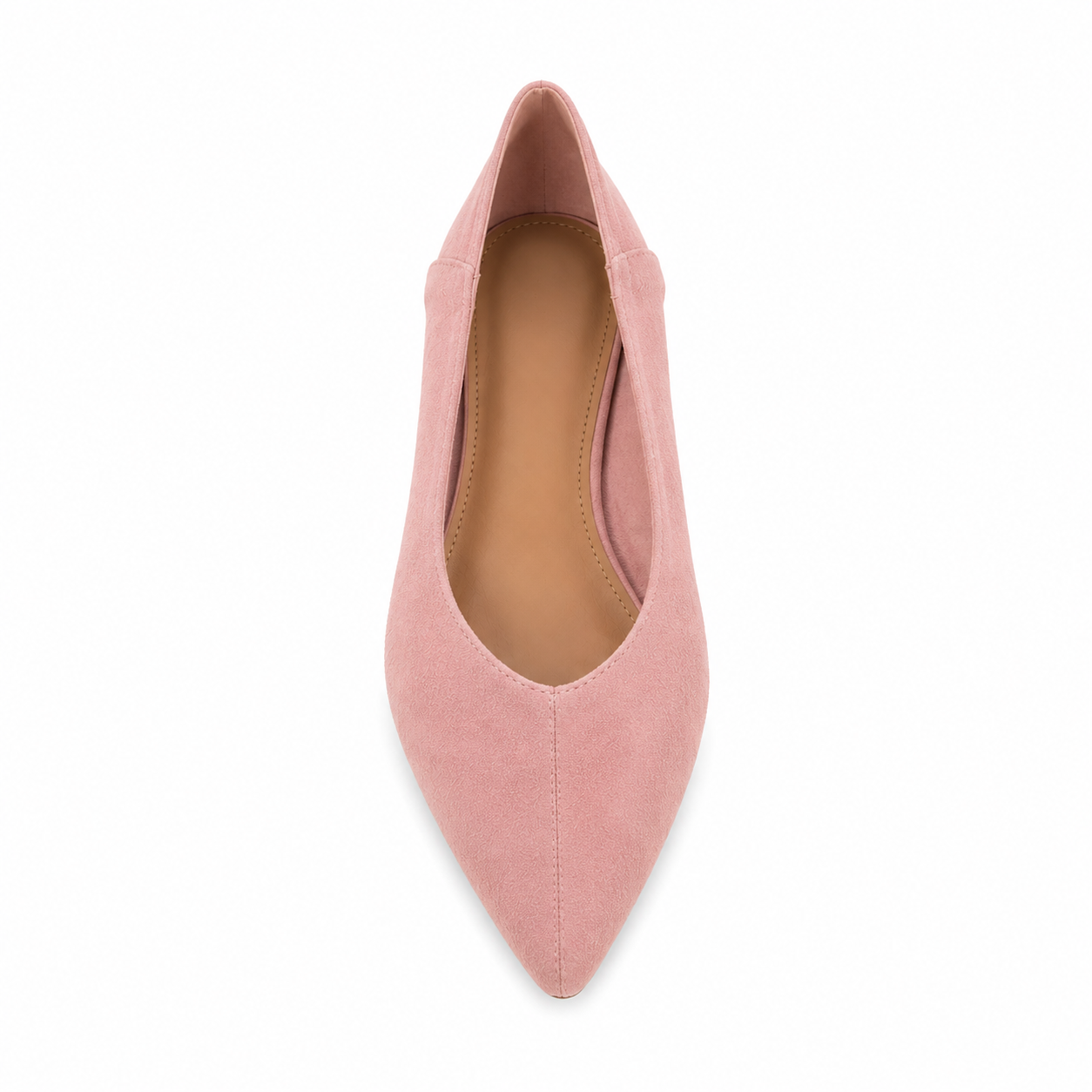 Ballerina Donna a Punta Effetto Camoscio – Nero, Verde Salvia e Rosa