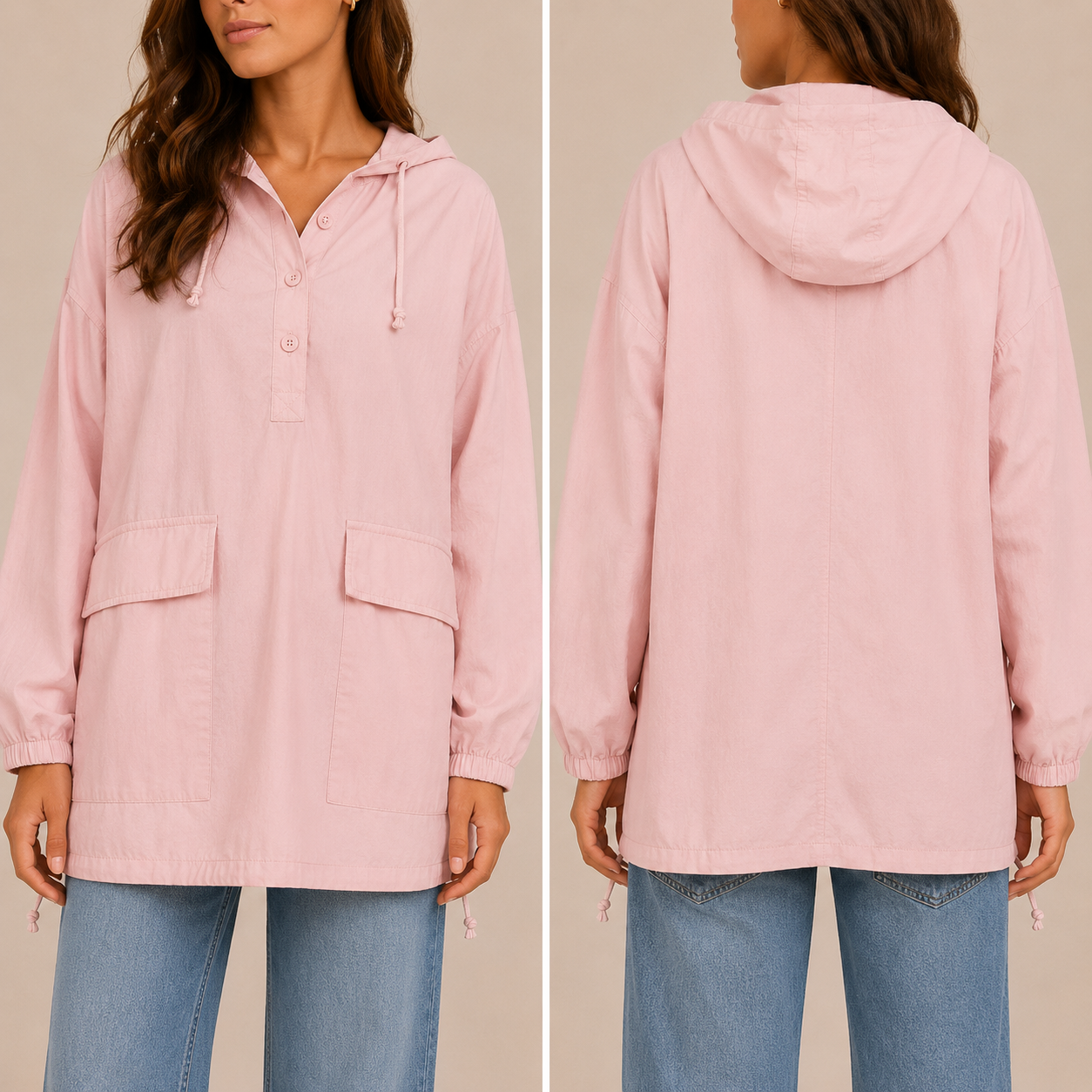 Spolverino Donna con Cappuccio