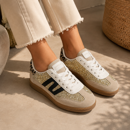 Sneakers Glitter Animalier