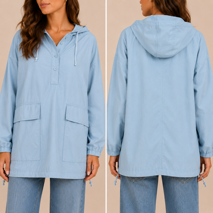 Spolverino Donna con Cappuccio