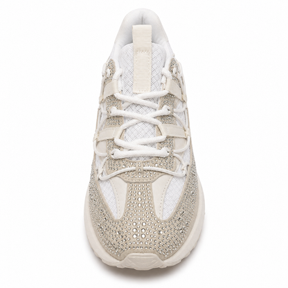 Sneakers Donna Chunky con Strass