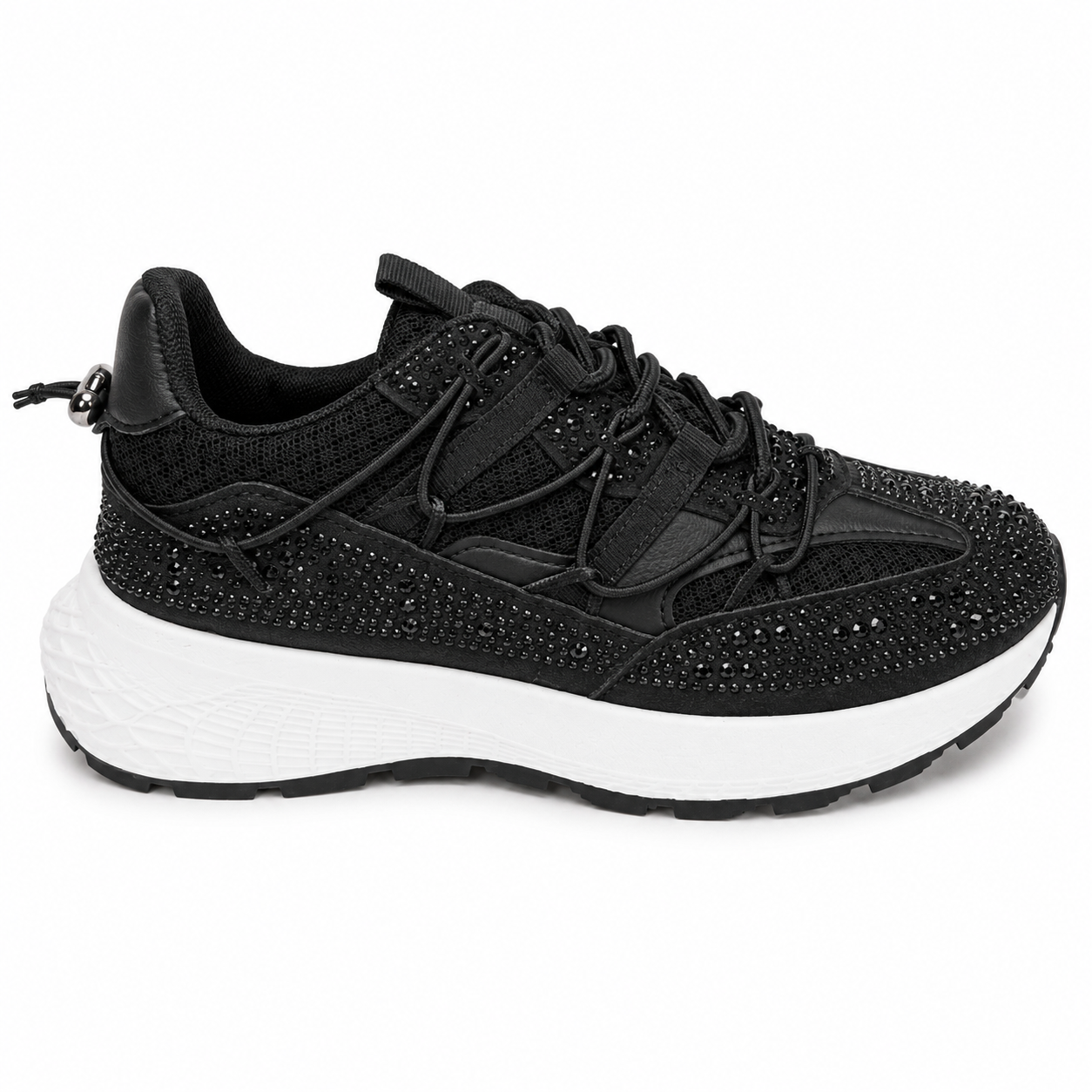 Sneakers Donna Chunky con Strass