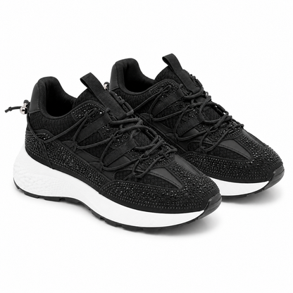 Sneakers Donna Chunky con Strass