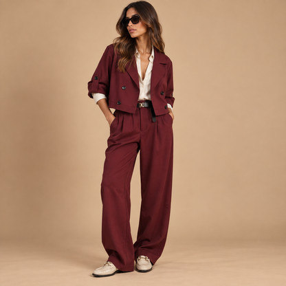 Giacca cropped doppiopetto – Altamira