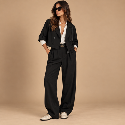 Giacca cropped doppiopetto – Altamira