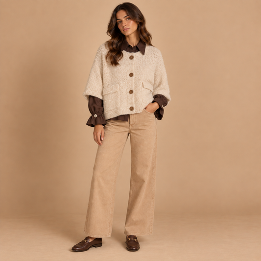 Cardigan oversize manica corta – Altamira Milano