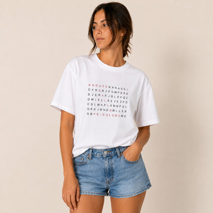 T-Shirt Donna “Andate dallo Psicologo” Bianca