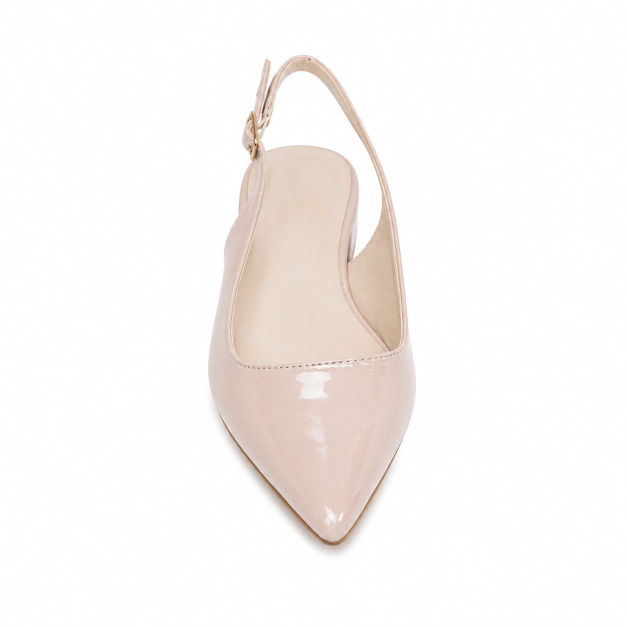Scarpa Donna Elegante a Punta con Tallone Aperto – Nera e Beige