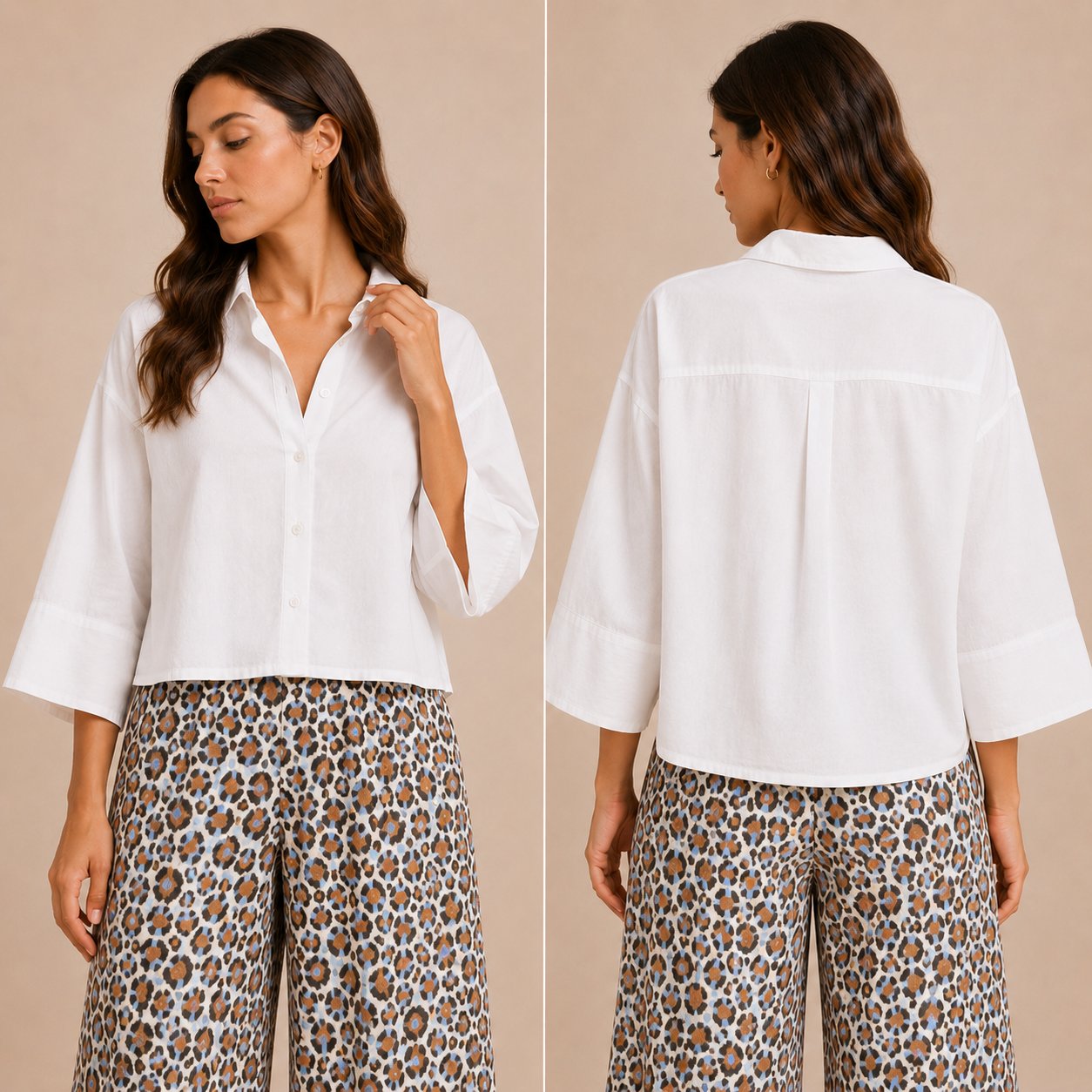 Camicia Cropped Donna Made in Italy