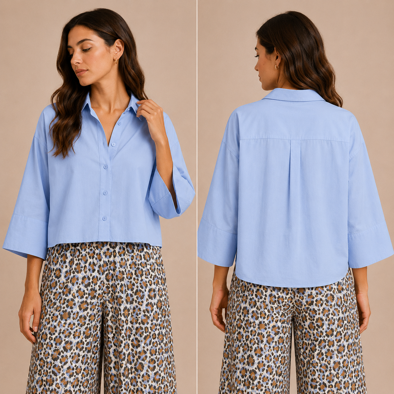 Camicia Cropped Donna Made in Italy