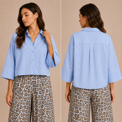 Camicia Cropped Donna Made in Italy