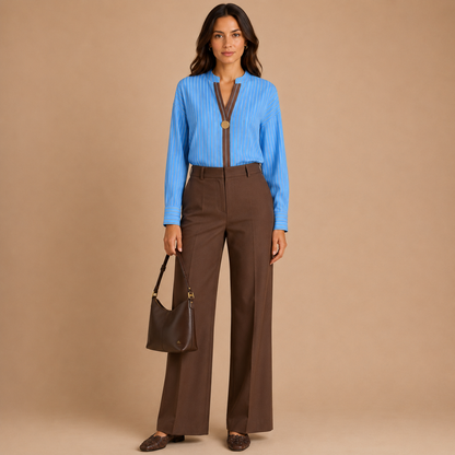 Camicia Donna a Righe Bicolor Mimì-Muà