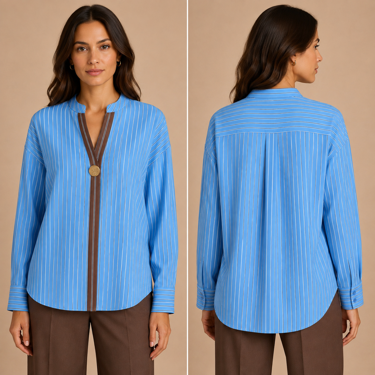 Camicia Donna a Righe Bicolor Mimì-Muà