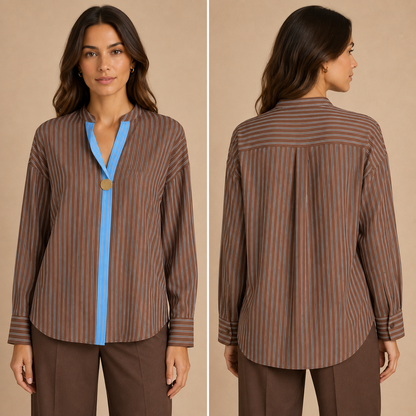 Camicia Donna a Righe Bicolor Mimì-Muà