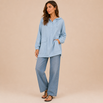 Spolverino Donna con Cappuccio