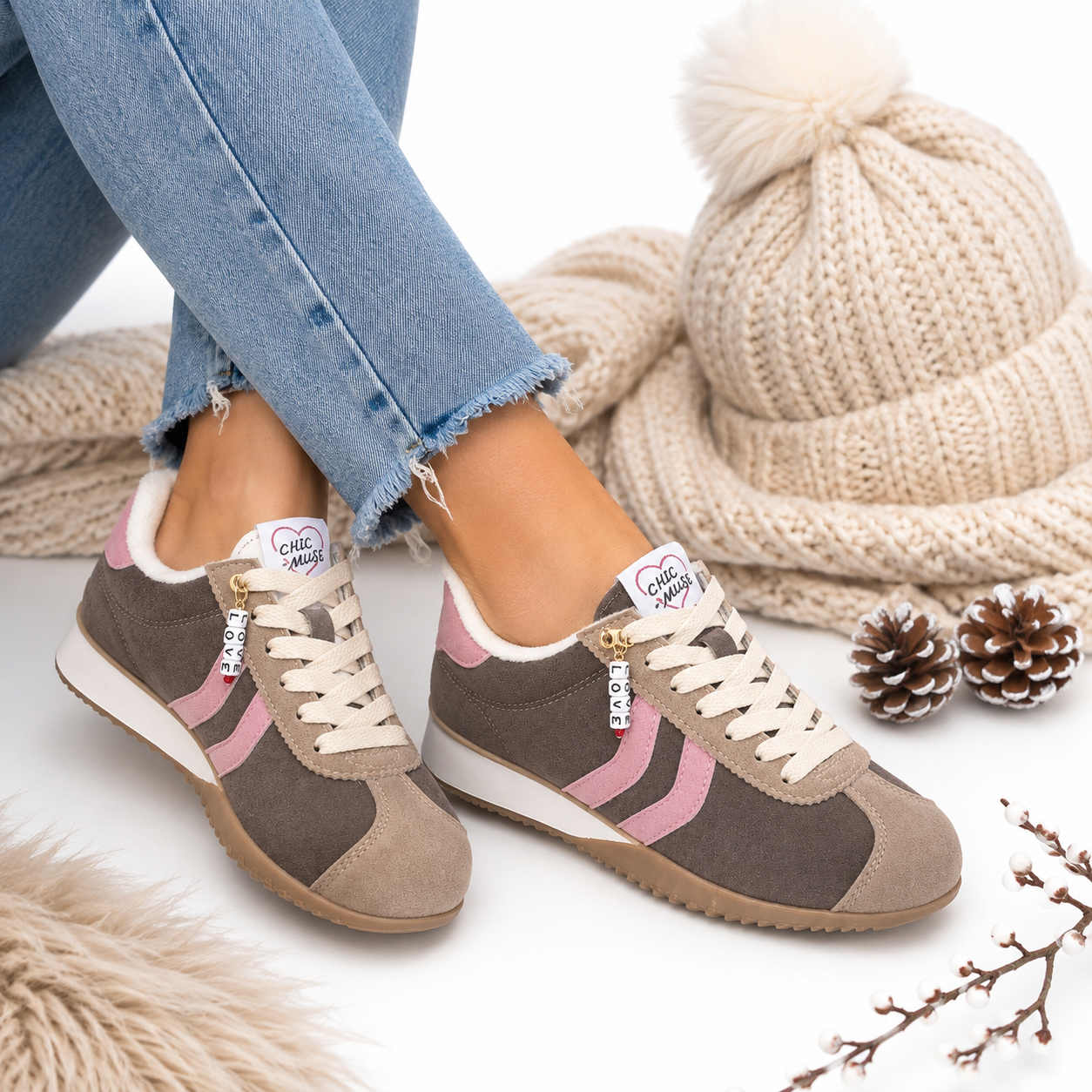 Sneakers Donna Chic Muse – Stile Retrò con Interno Morbido