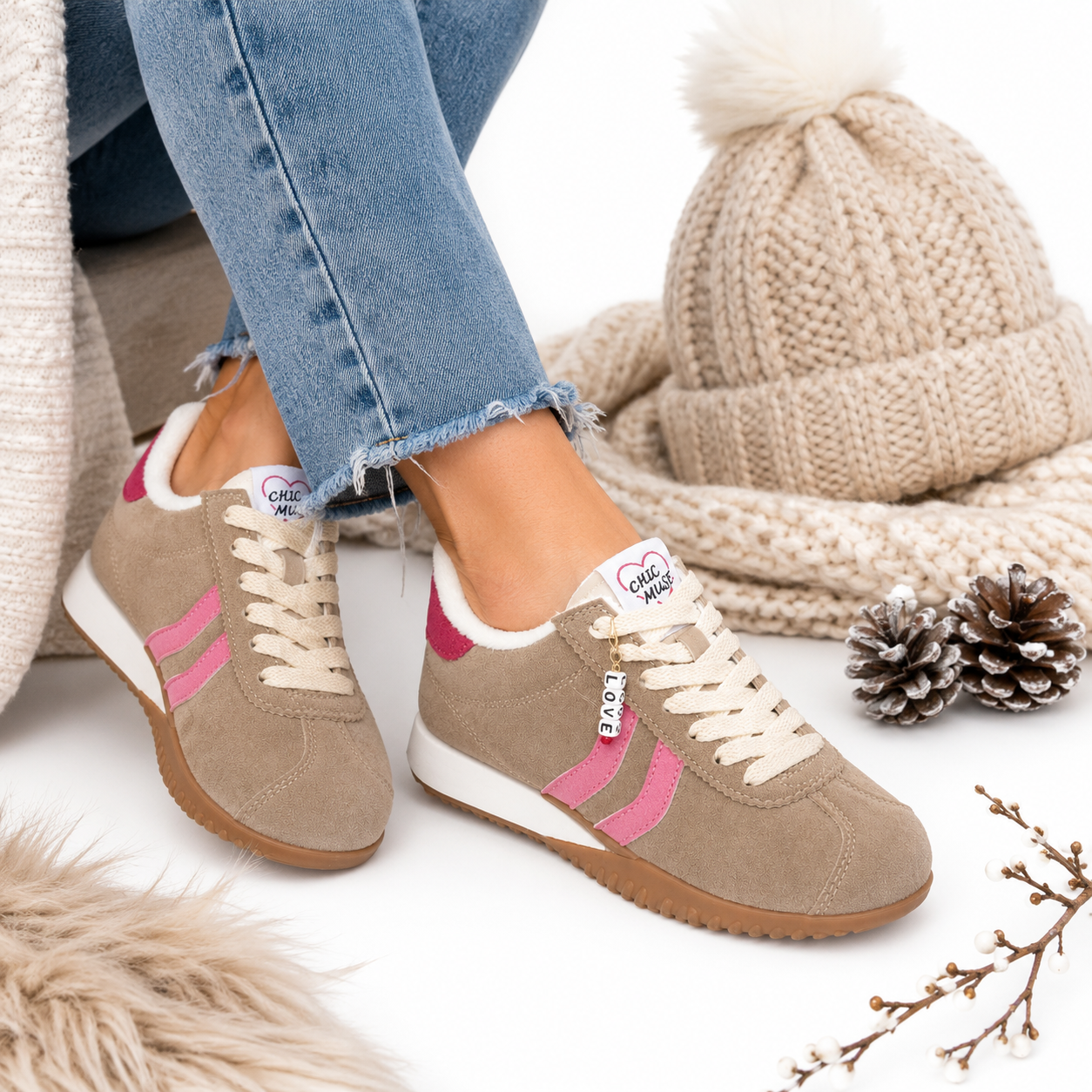 Sneakers Donna Chic Muse – Stile Retrò con Interno Morbido