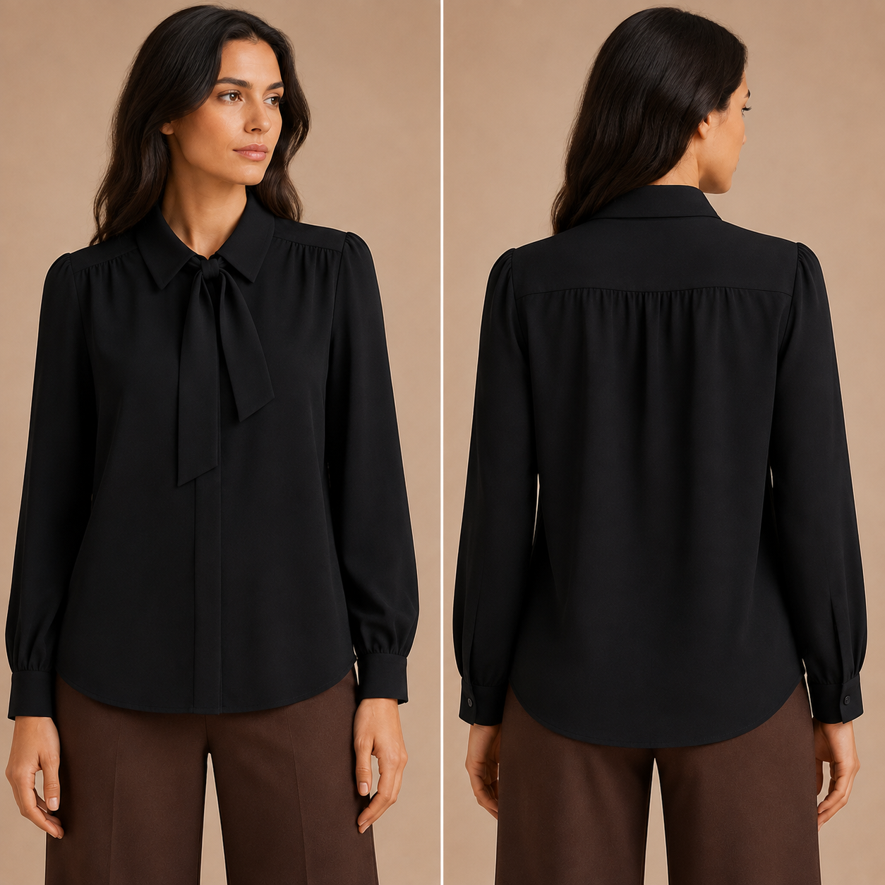 Camicia Mimì-Muà con Fiocco al Collo