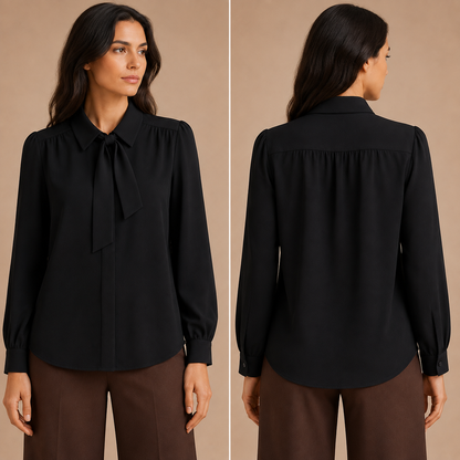 Camicia Mimì-Muà con Fiocco al Collo