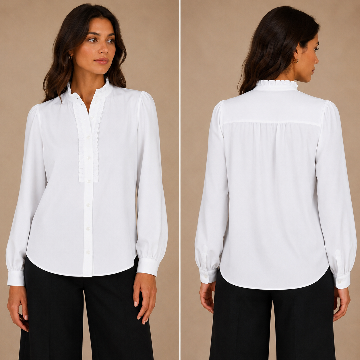 Camicia Donna con Rouches Mimì-Muà