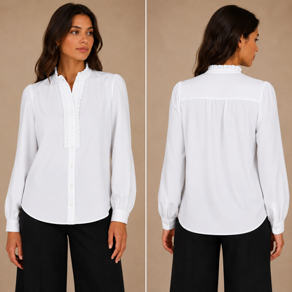 Camicia Donna con Rouches Mimì-Muà