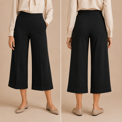 Pantalone Mimì-Muà Cropped a Gamba Ampia