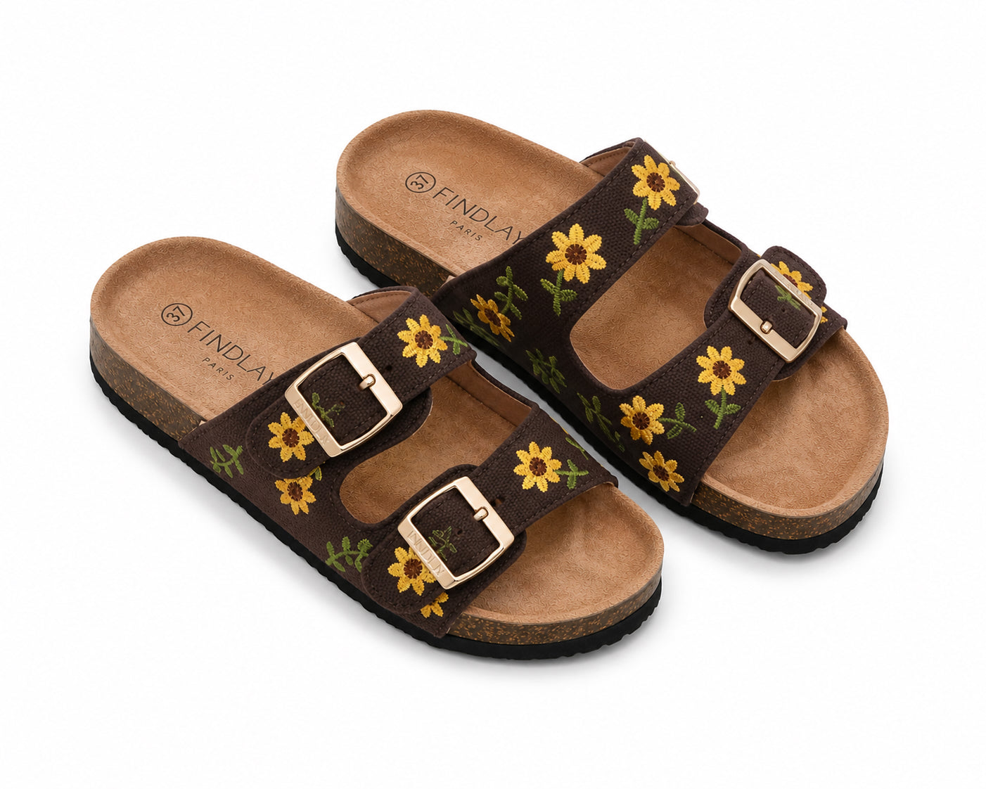 Ciabatta Donna Doppia Fascia Girasoli – vista 6