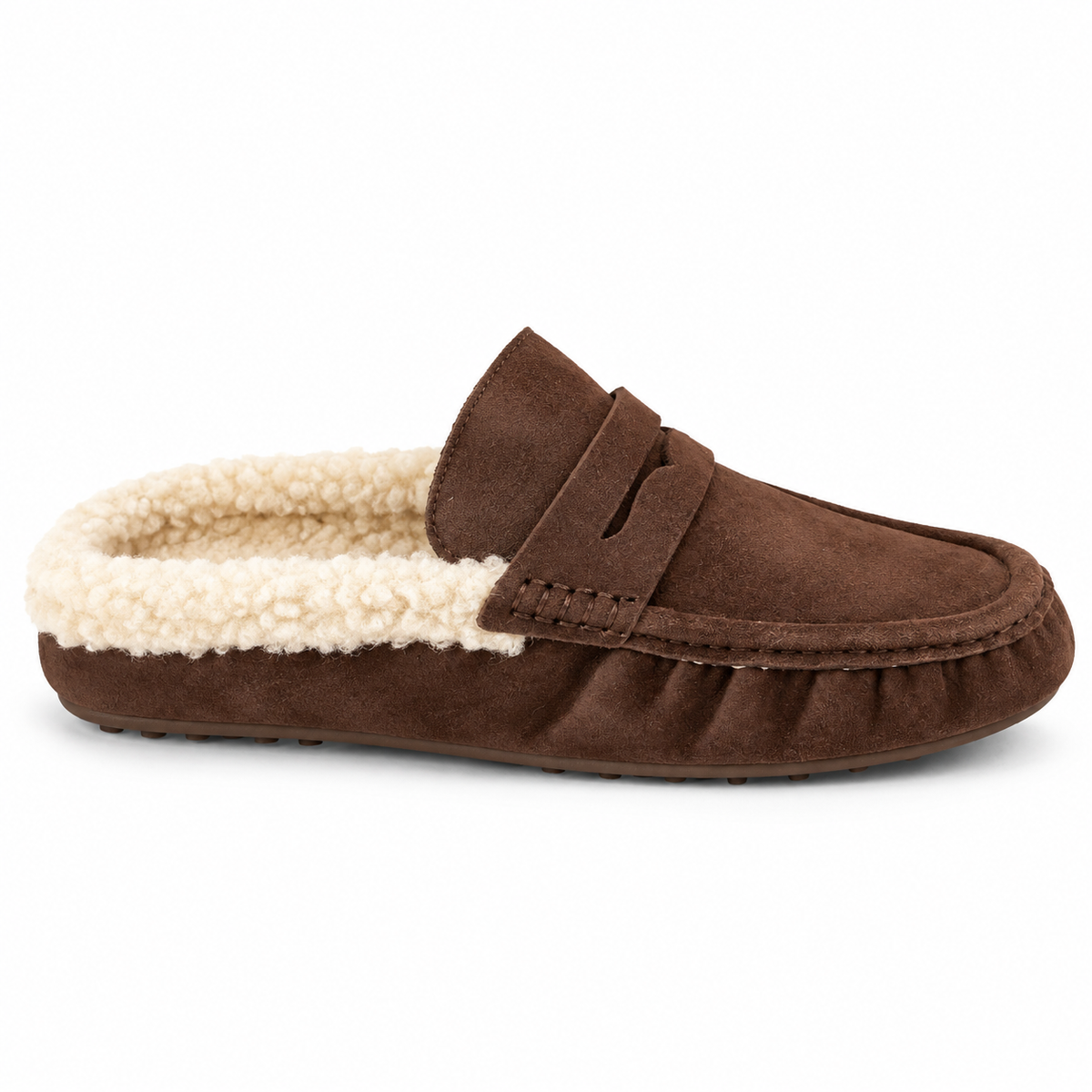 Ciabatta Mocassino Sabot con interno effetto shearling