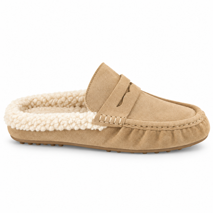 Ciabatta Mocassino Sabot con interno effetto shearling