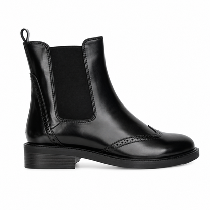 Stivali Chelsea boots con dettaglio brogue