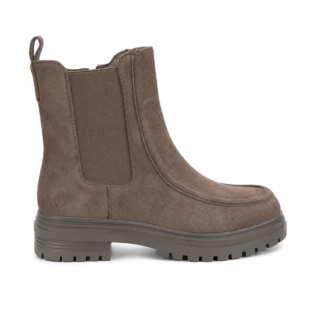 Stivaletti Chelsea Chunky in Camoscio