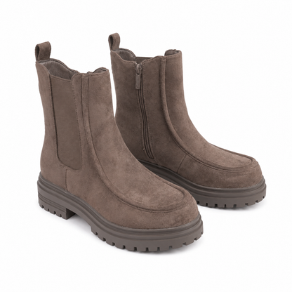 Stivaletti Chelsea Chunky in Camoscio