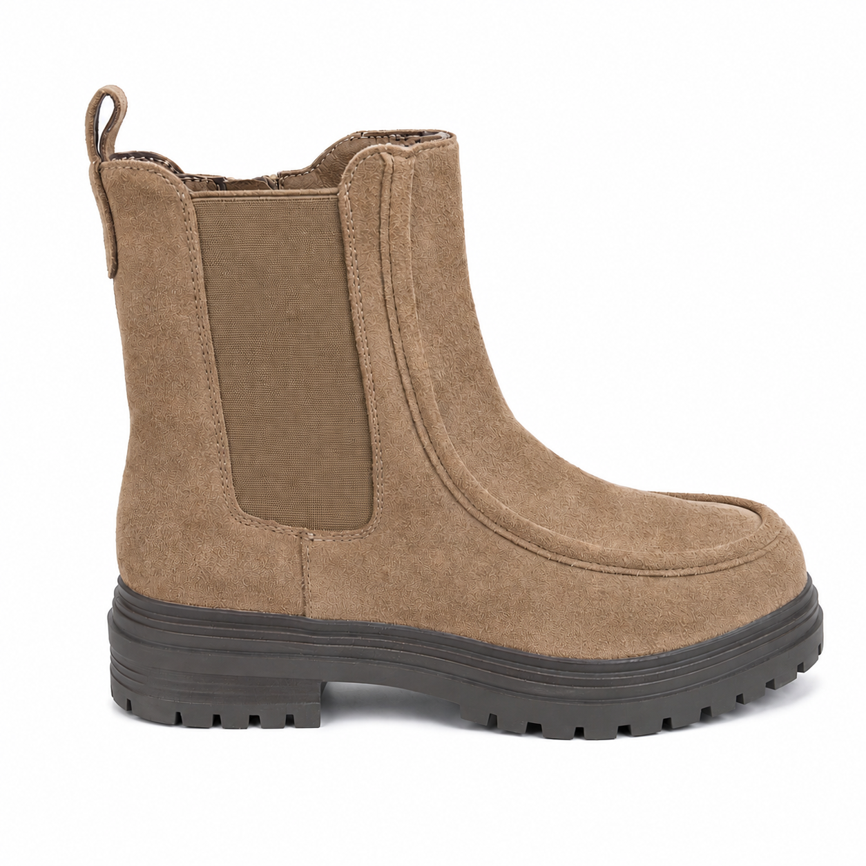 Stivaletti Chelsea Chunky in Camoscio