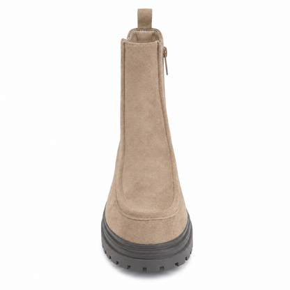 Stivaletti Chelsea Chunky in Camoscio
