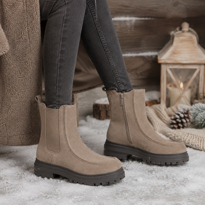 Stivaletti Chelsea Chunky in Camoscio