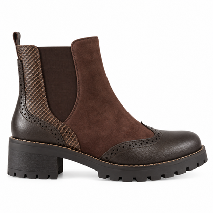 Stivaletto Chelsea con dettaglio animalier