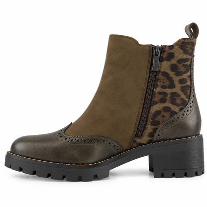 Stivaletto Chelsea con dettaglio animalier