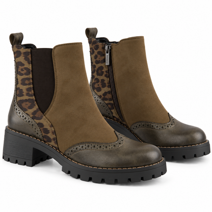 Stivaletto Chelsea con dettaglio animalier