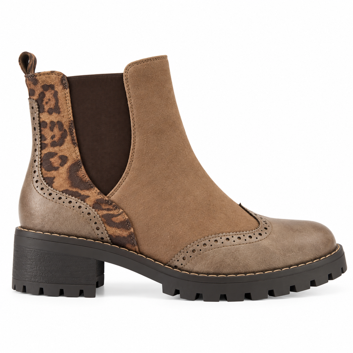 Stivaletto Chelsea con dettaglio animalier