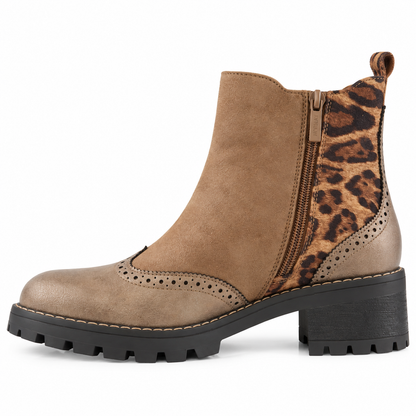 Stivaletto Chelsea con dettaglio animalier