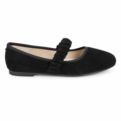 Ballerina Mary Jane con Cinturino Arricciato