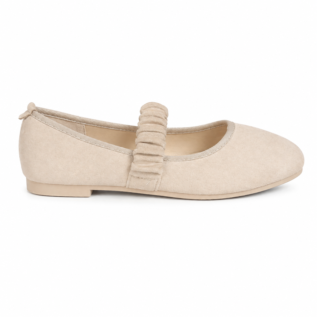 Ballerina Mary Jane con Cinturino Arricciato