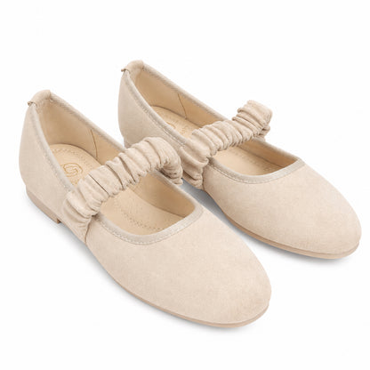 Ballerina Mary Jane con Cinturino Arricciato