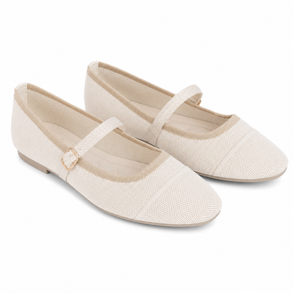 Ballerina Mary Jane in Maglia con Cinturino