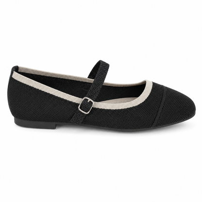 Ballerina Mary Jane in Maglia con Cinturino
