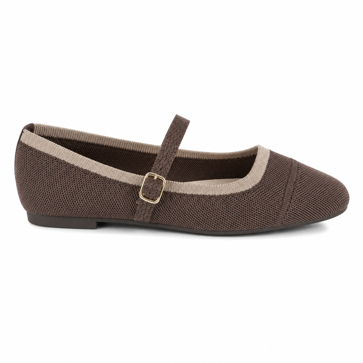 Ballerina Mary Jane in Maglia con Cinturino