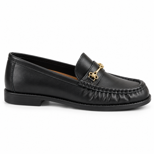 Mocassino con morsetto gioiello